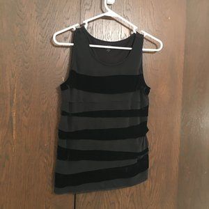 Ann Taylor LOFT Velvet Jersey Striped Top